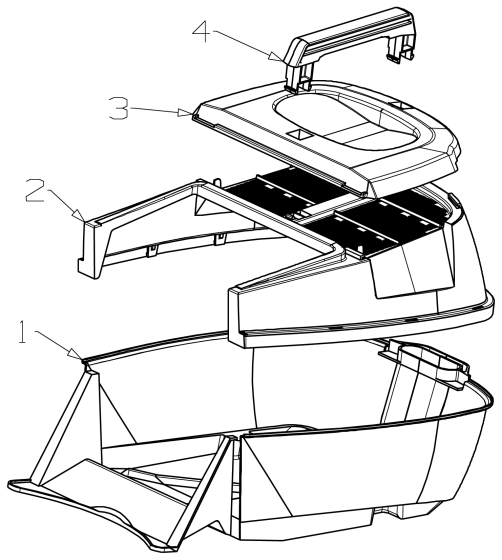 Catcher (18") Assembly for Masport 400ST (2018 Sep 465740) Mower