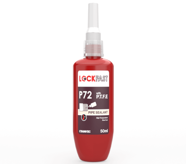 Off White, High Temperature, Slow Cure, Threaded Metal Pipe Sealant - 50ml - Replaces Loctite 572