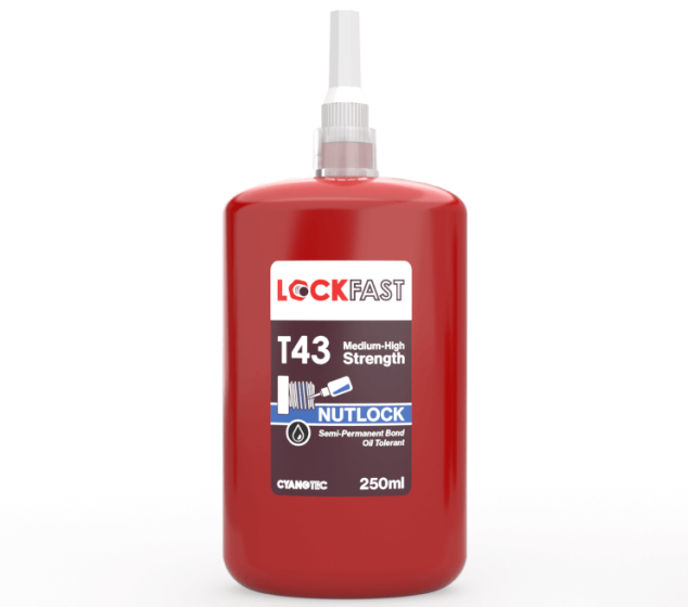 T43 (Replaces Loctite 243) Retaining Compound - 250ml