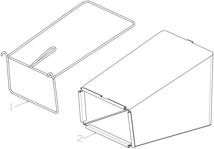 Bag Catcher (16") Assembly for Masport 150ST (2015 Sep 464923) Mower